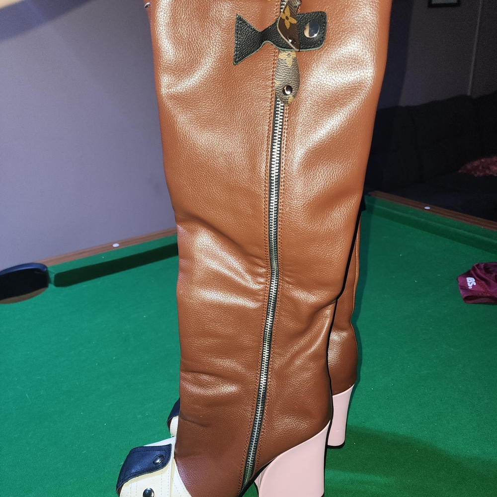 Vero Cuoio Brown Over the Knee Boots
